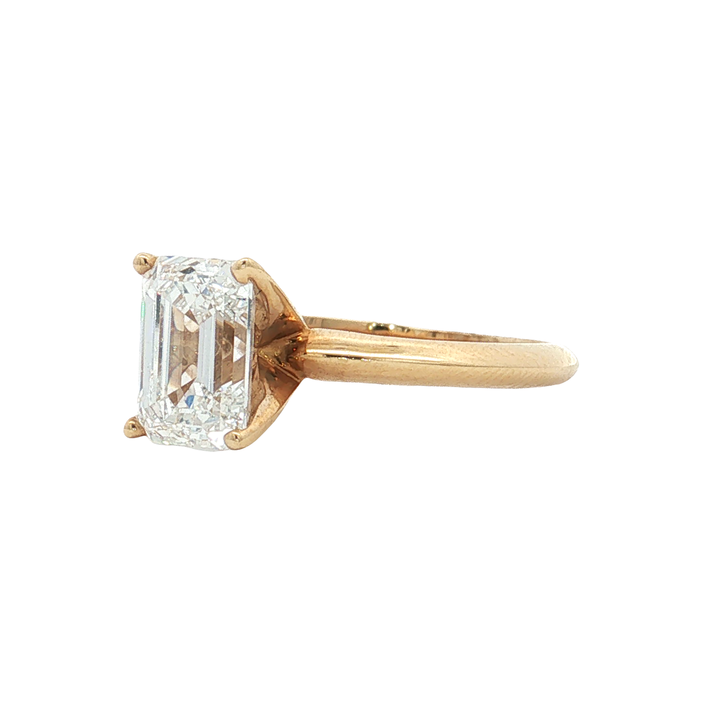 Yellow Gold Lab-Diamond Ring