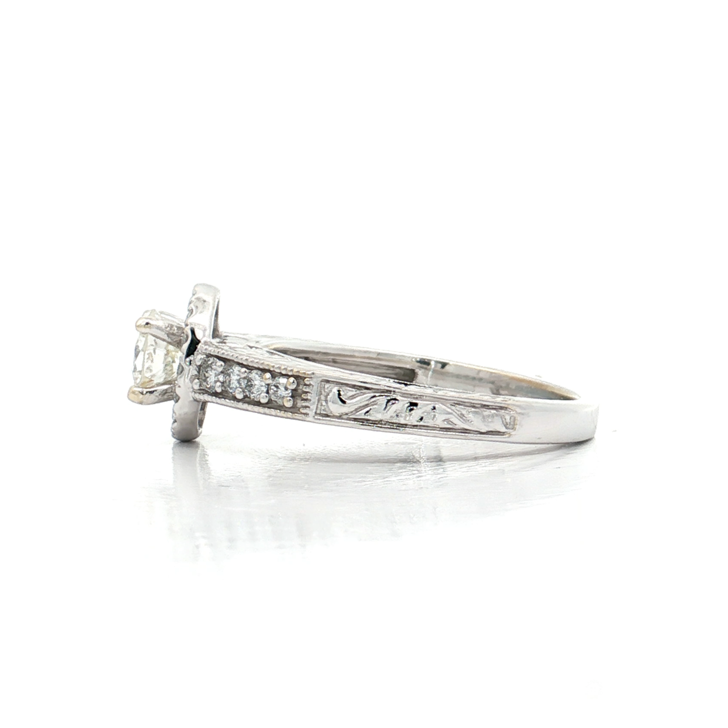 White Gold diamond Bridal Ring