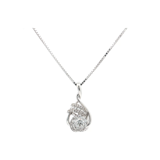 White Gold Diamond Pendant