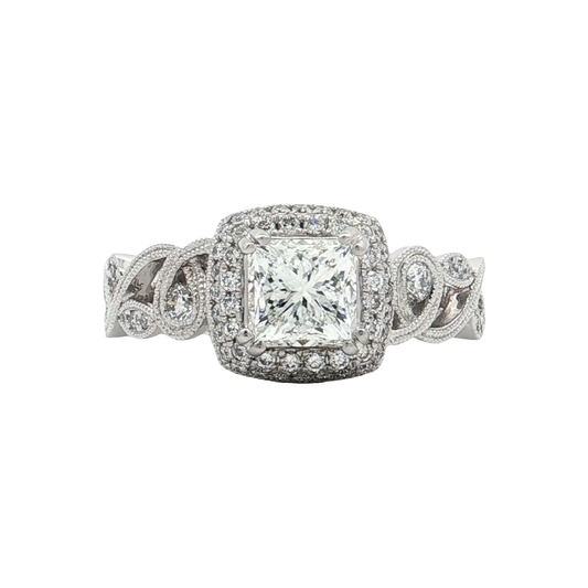 White Gold Diamond Bridal Ring