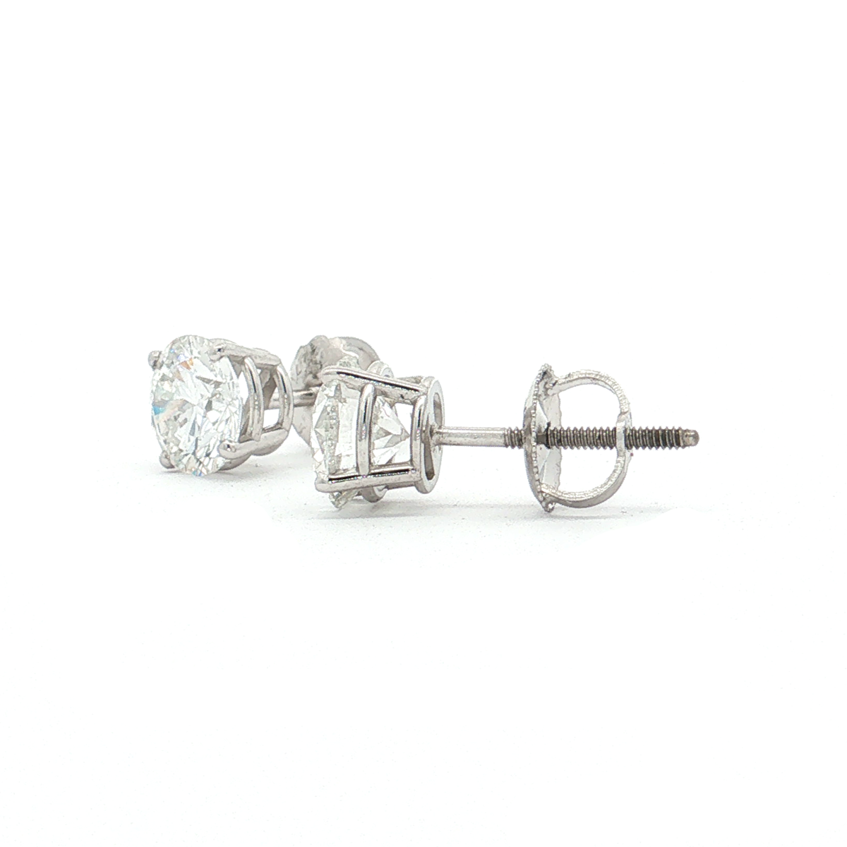 White Gold Lab-Diamond Studs