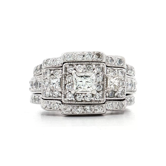 White Gold Diamond Bridal Ring