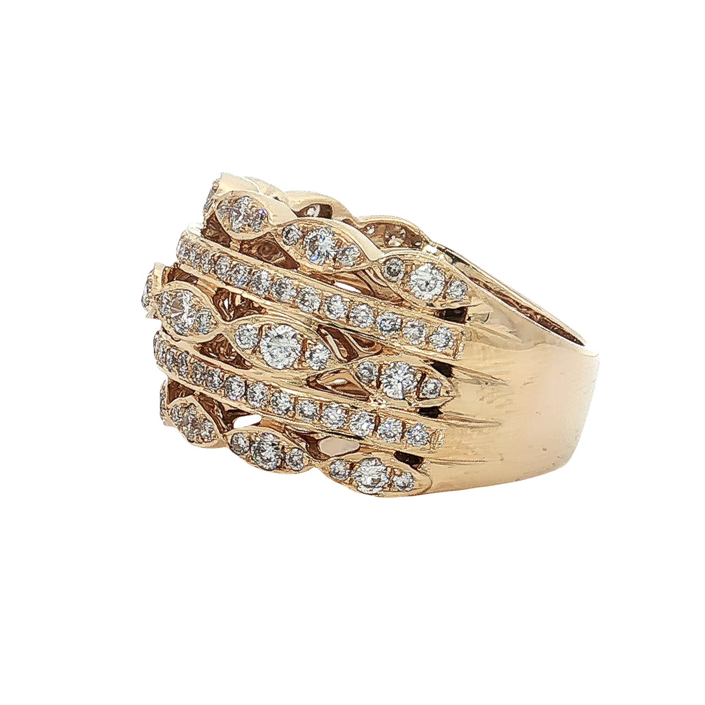 Yellow Gold Diamond Fashion Ring