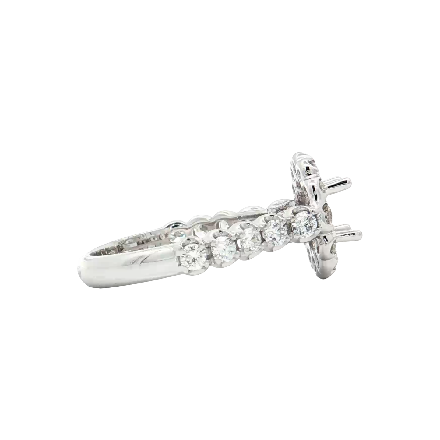 White Gold Diamond Bridal Setting