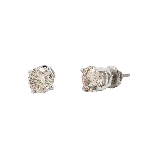 White Gold Diamond Studs