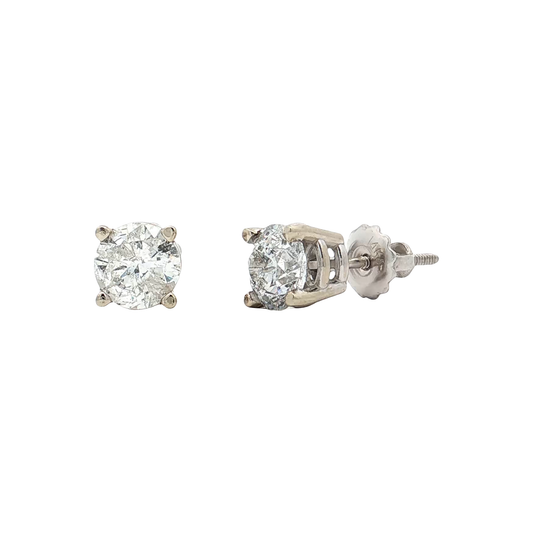 White Gold Diamond Studs