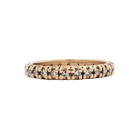 Yellow Gold Diamond Eternity 
Band