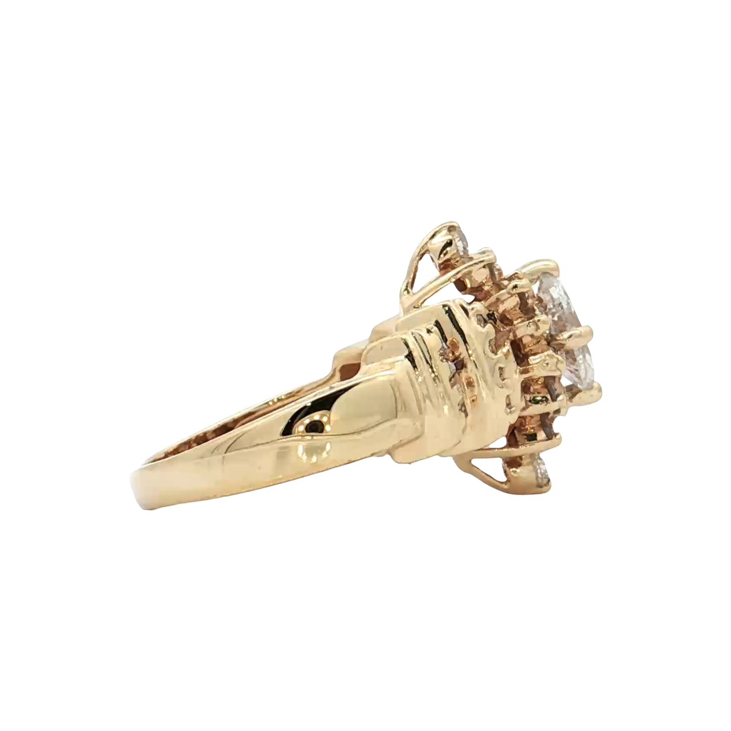 Yellow Gold Diamond Bridal Ring