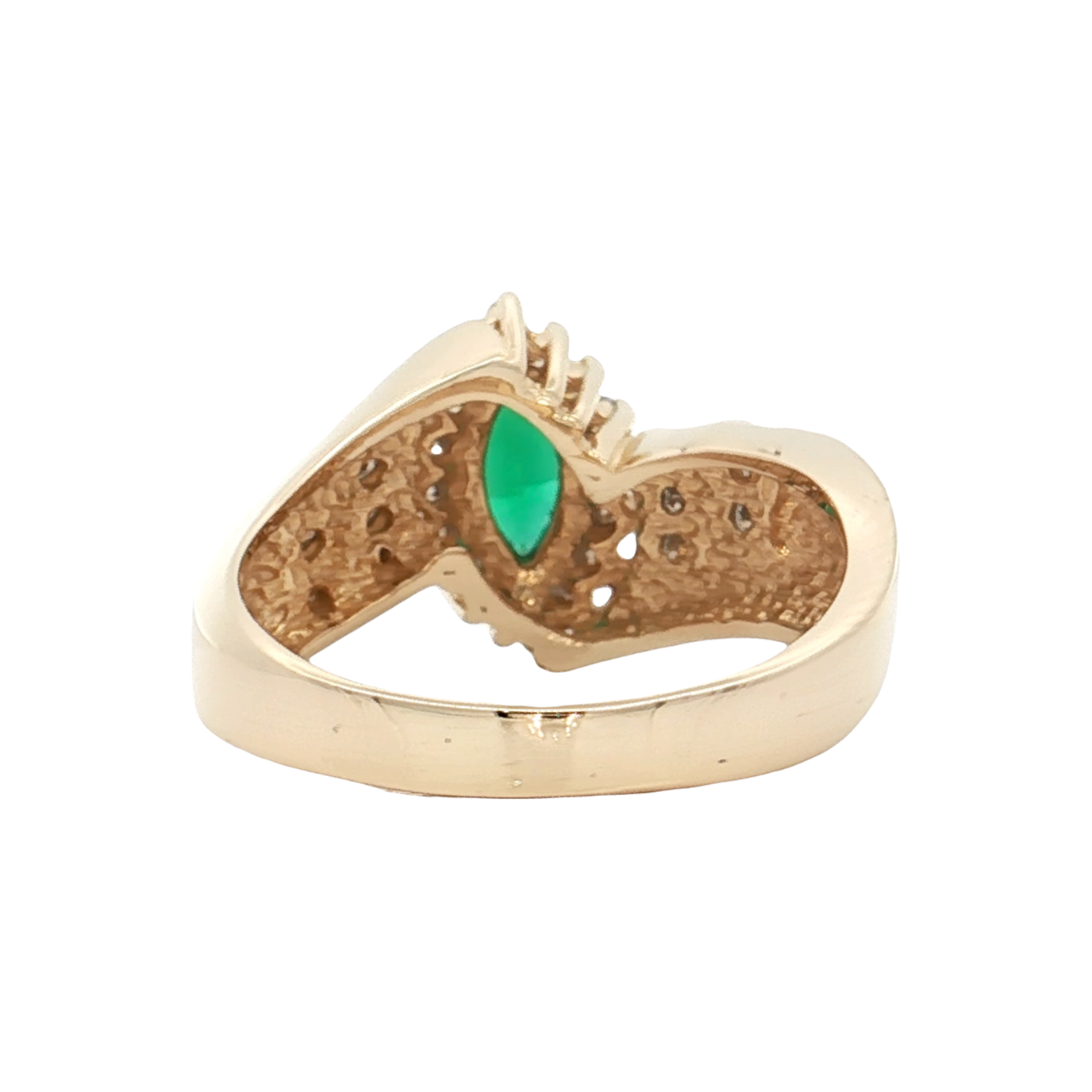 Yellow gold Emerald & Diamond Ring