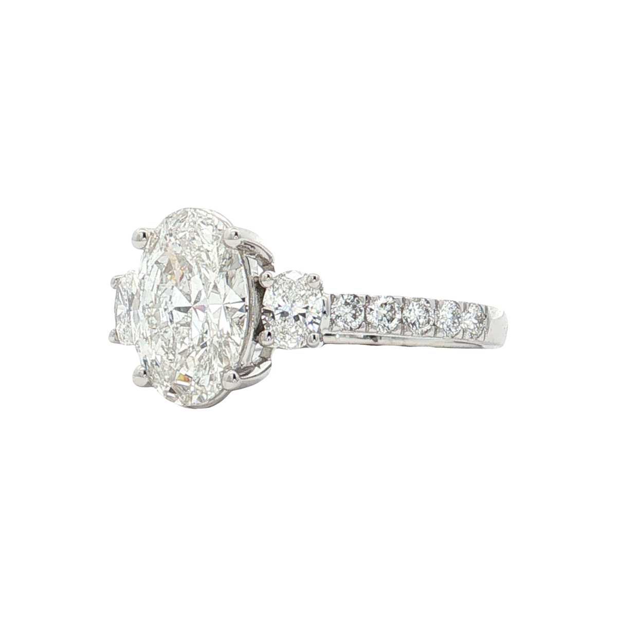 White Gold Lab-Diamond Ring