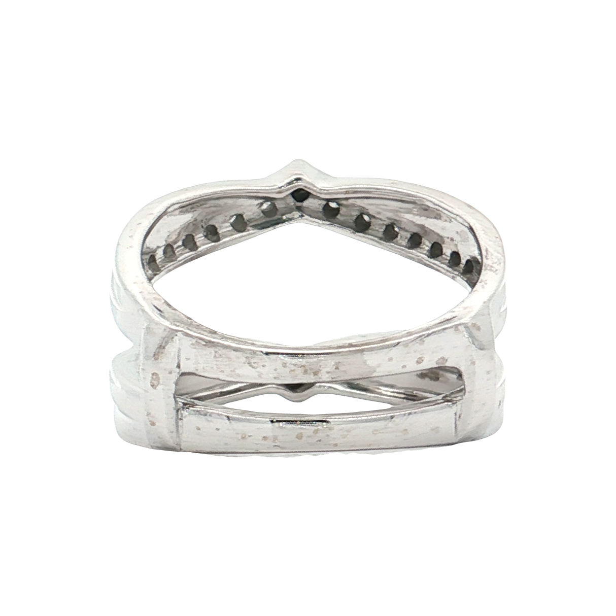 White Gold Diamond Ring Guard