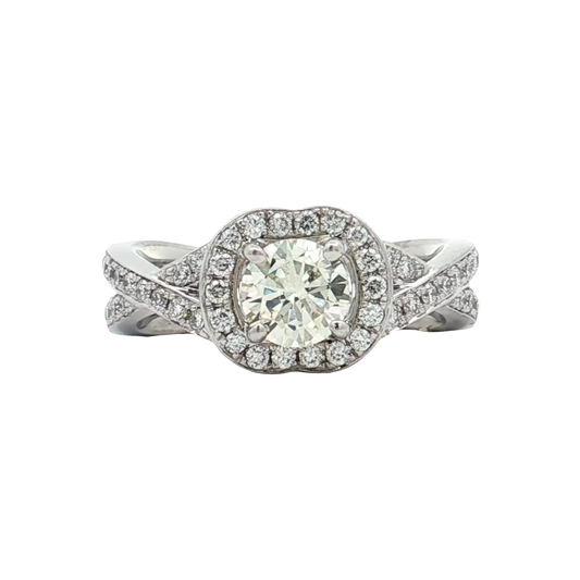 White Gold Diamond Bridal Ring