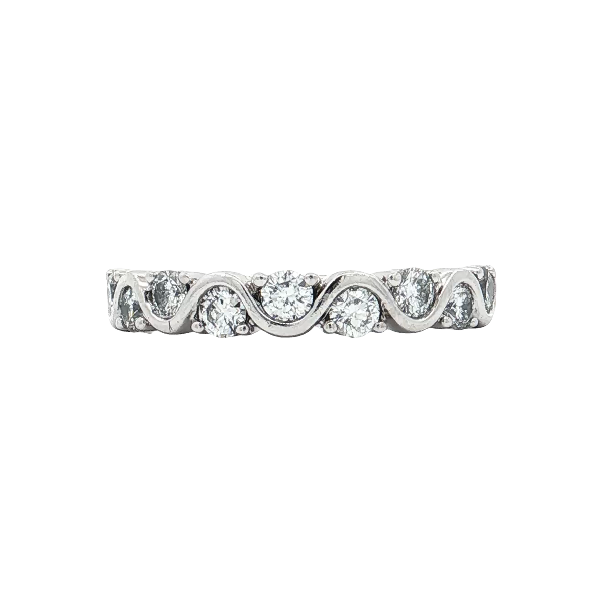 White Gold Diamond Wedding Band