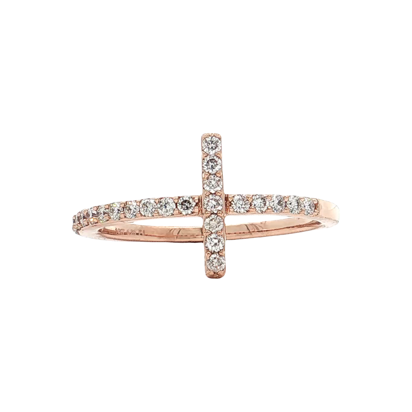 Rose Gold Diamond Fashion Ring