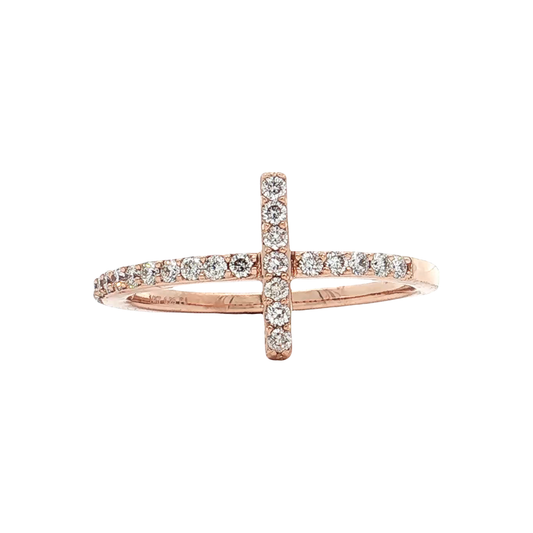 Rose Gold Diamond Fashion Ring