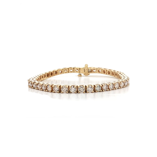 Yellow Gold Diamond Tennis Bracelet