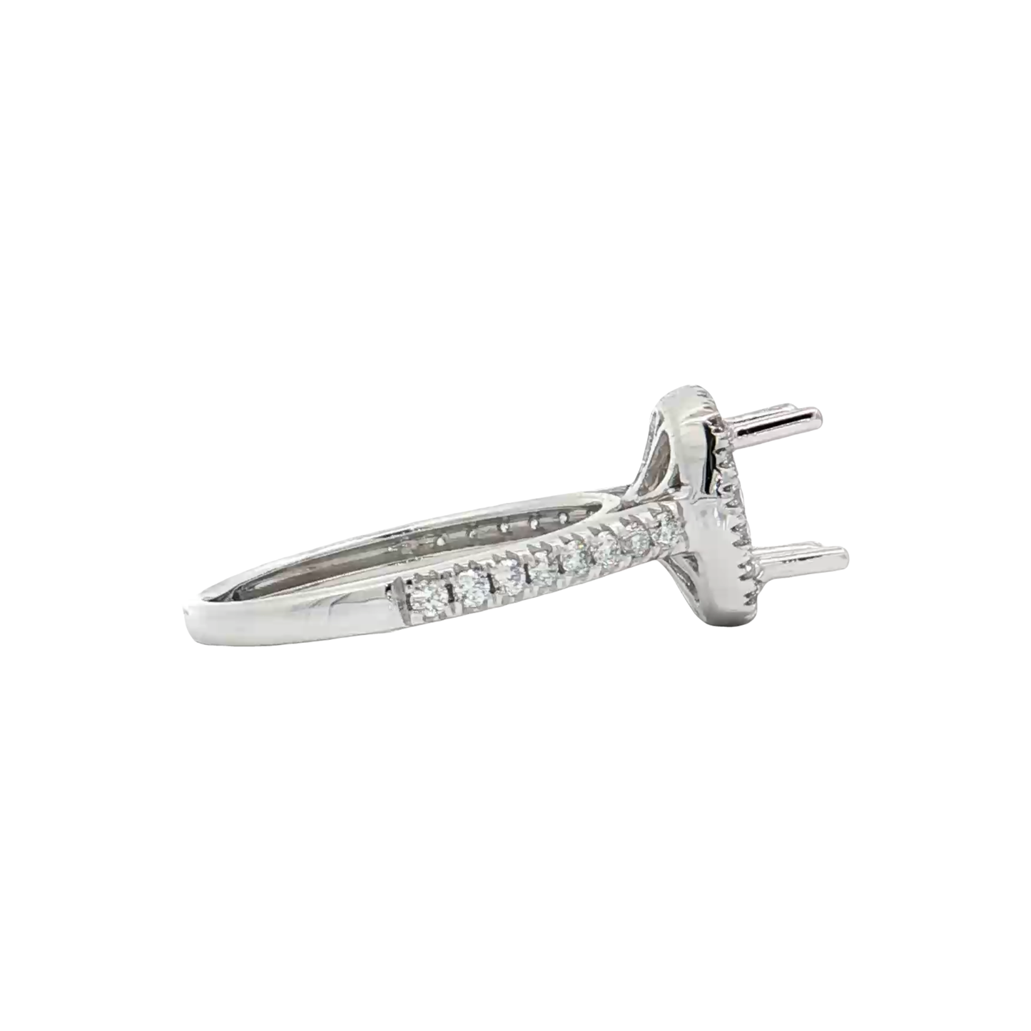 White Gold Diamond Bridal Setting
