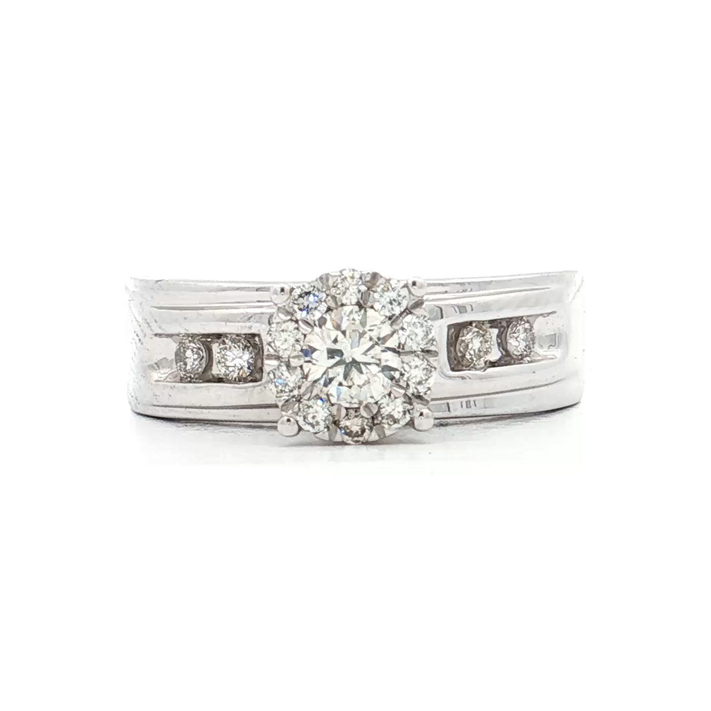 White Gold Diamond Bridal Ring
