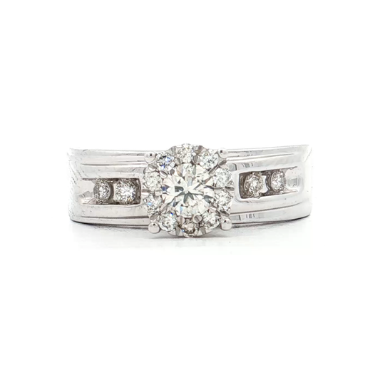 White Gold Diamond Bridal Ring