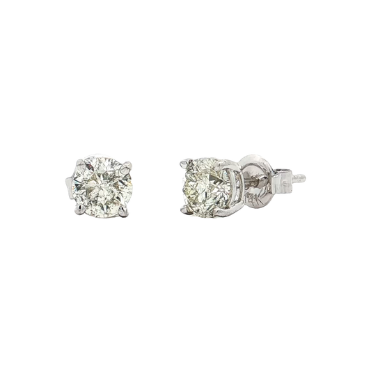 White Gold Diamond Studs