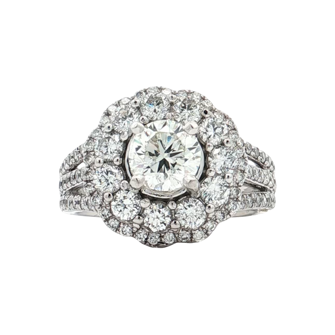 White Gold Diamond Bridal Ring
