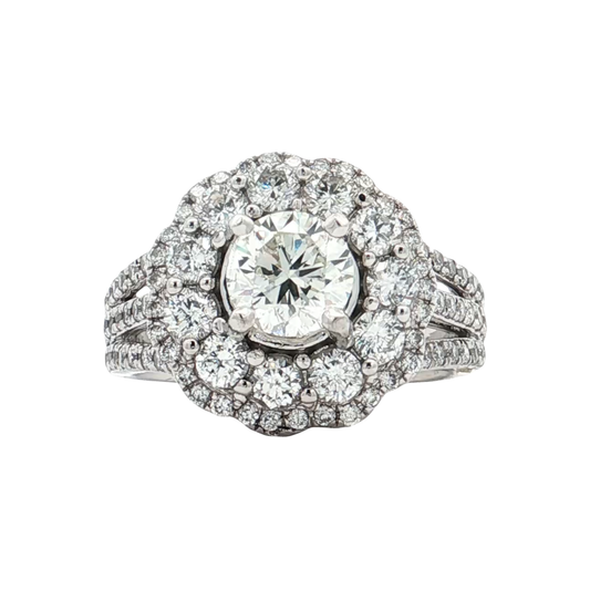 White Gold Diamond Bridal Ring