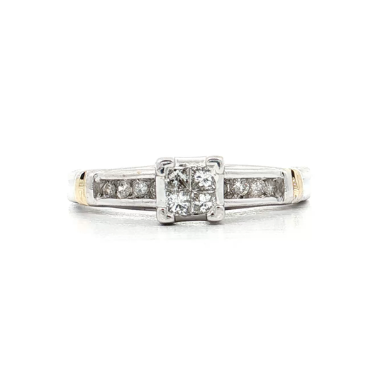 White Gold Diamond Bridal Ring