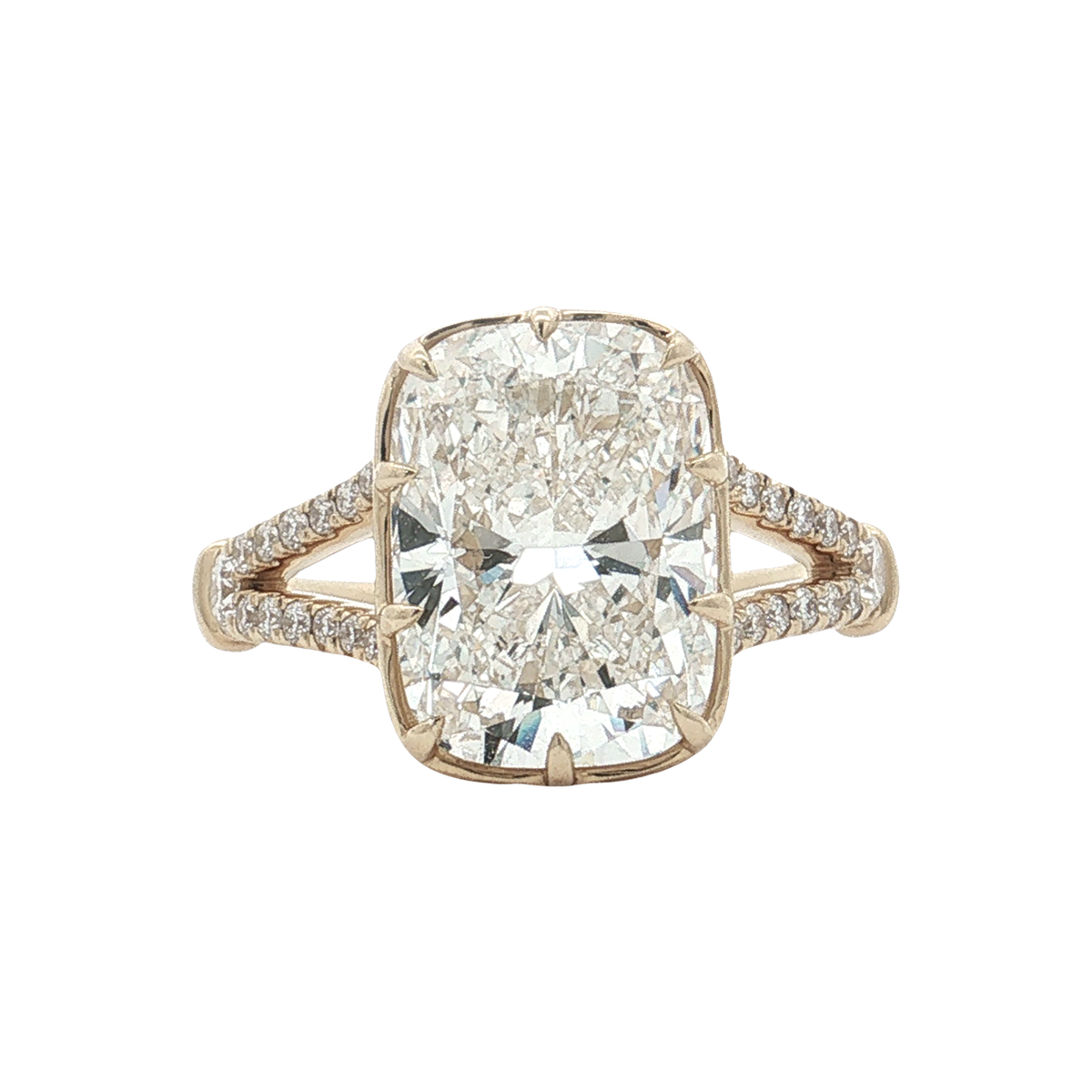 Yellow Gold Lab-Diamond Ring