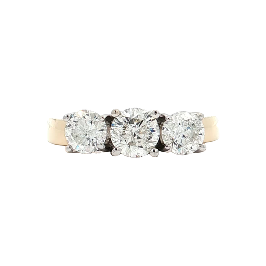 Yellow Gold Diamond Bridal Ring