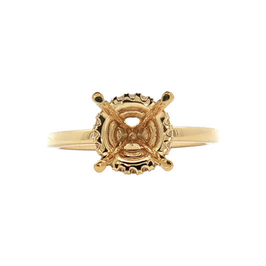 Yellow Gold Diamond Bridal Setting