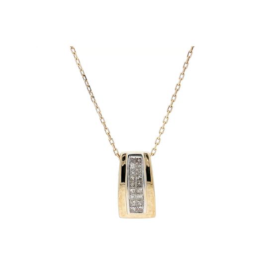 Yellow Gold Diamond Pendant