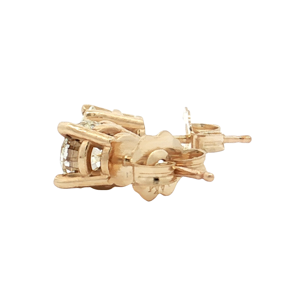 Yellow Gold Diamond Studs