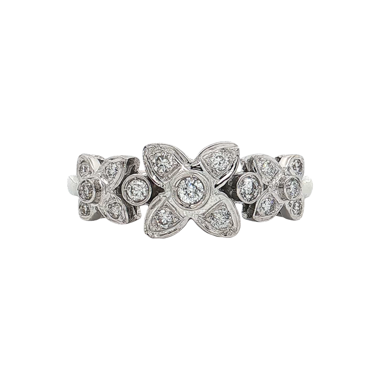 White Gold Diamond Fashion Ring