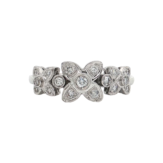 White Gold Diamond Fashion Ring