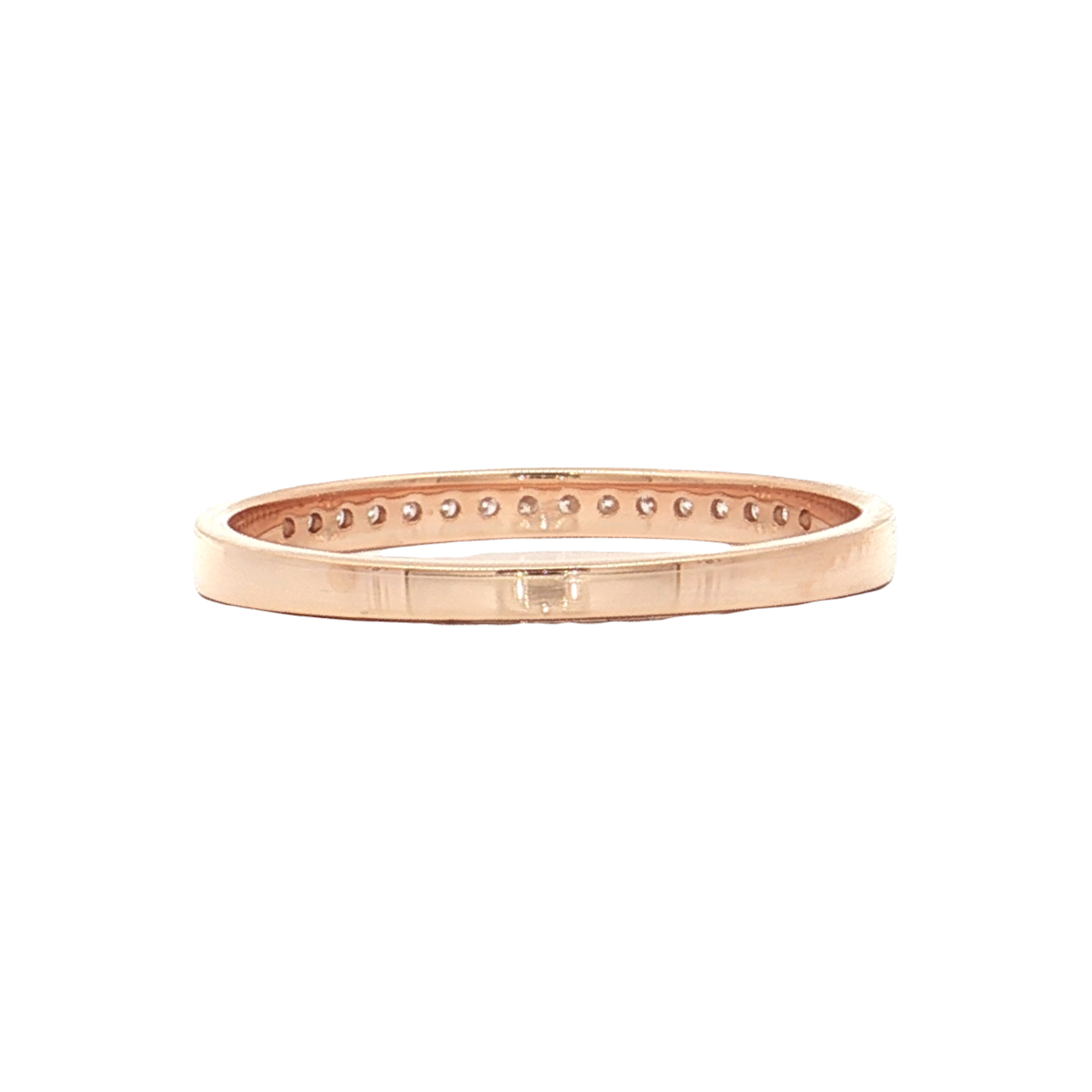 Rose Gold Diamond Wedding Band