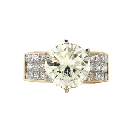 Yellow Gold Diamond Bridal Ring
