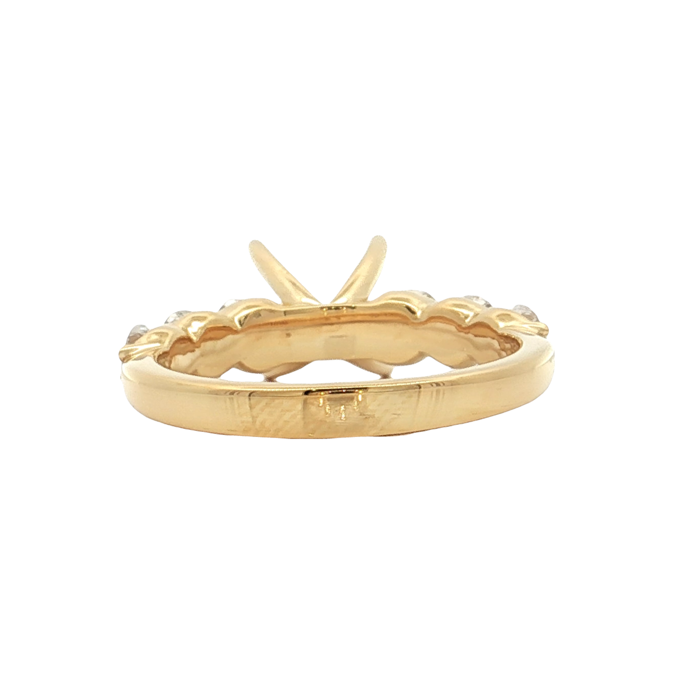 Yellow Gold Diamond Bridal Setting