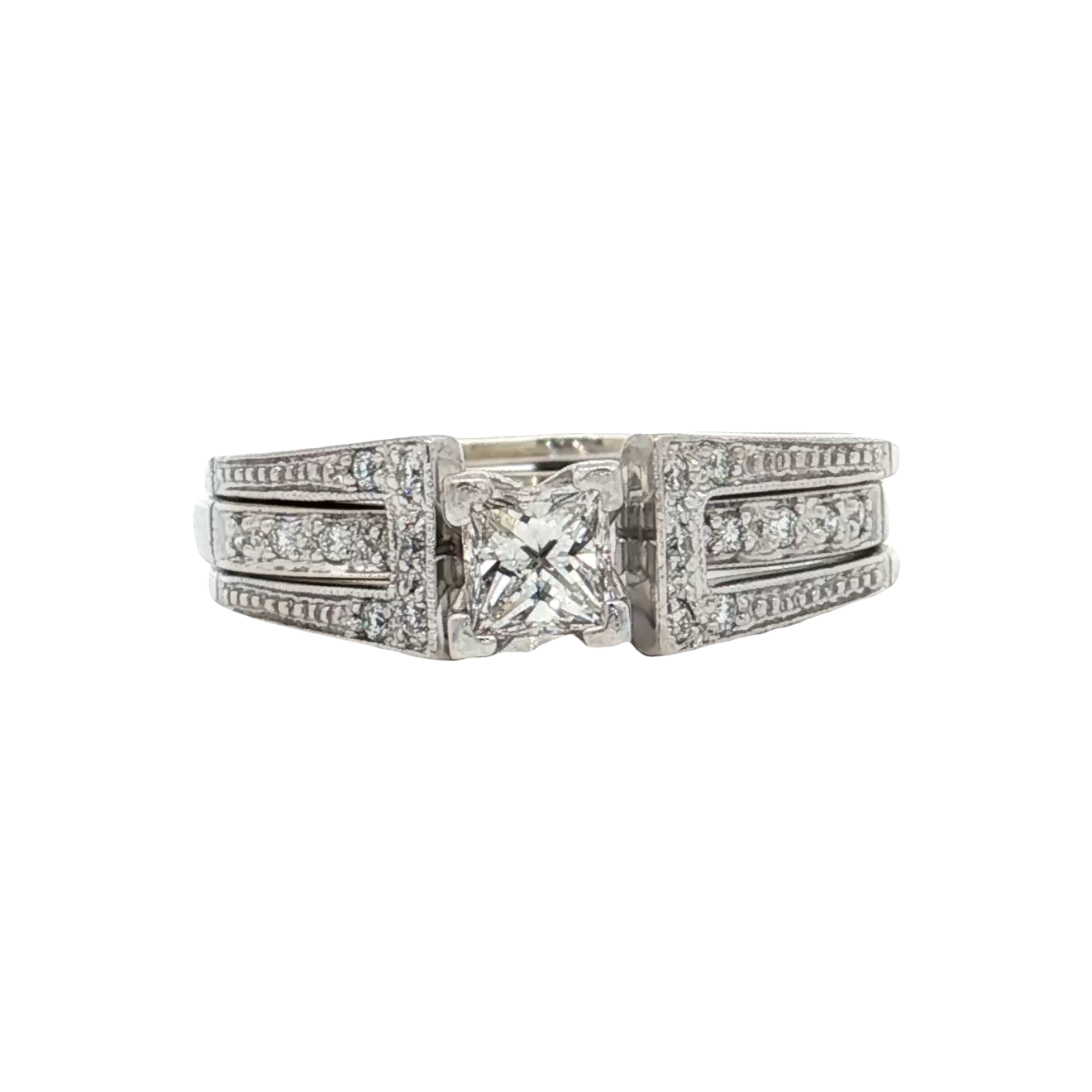 White Gold Diamond Bridal Ring