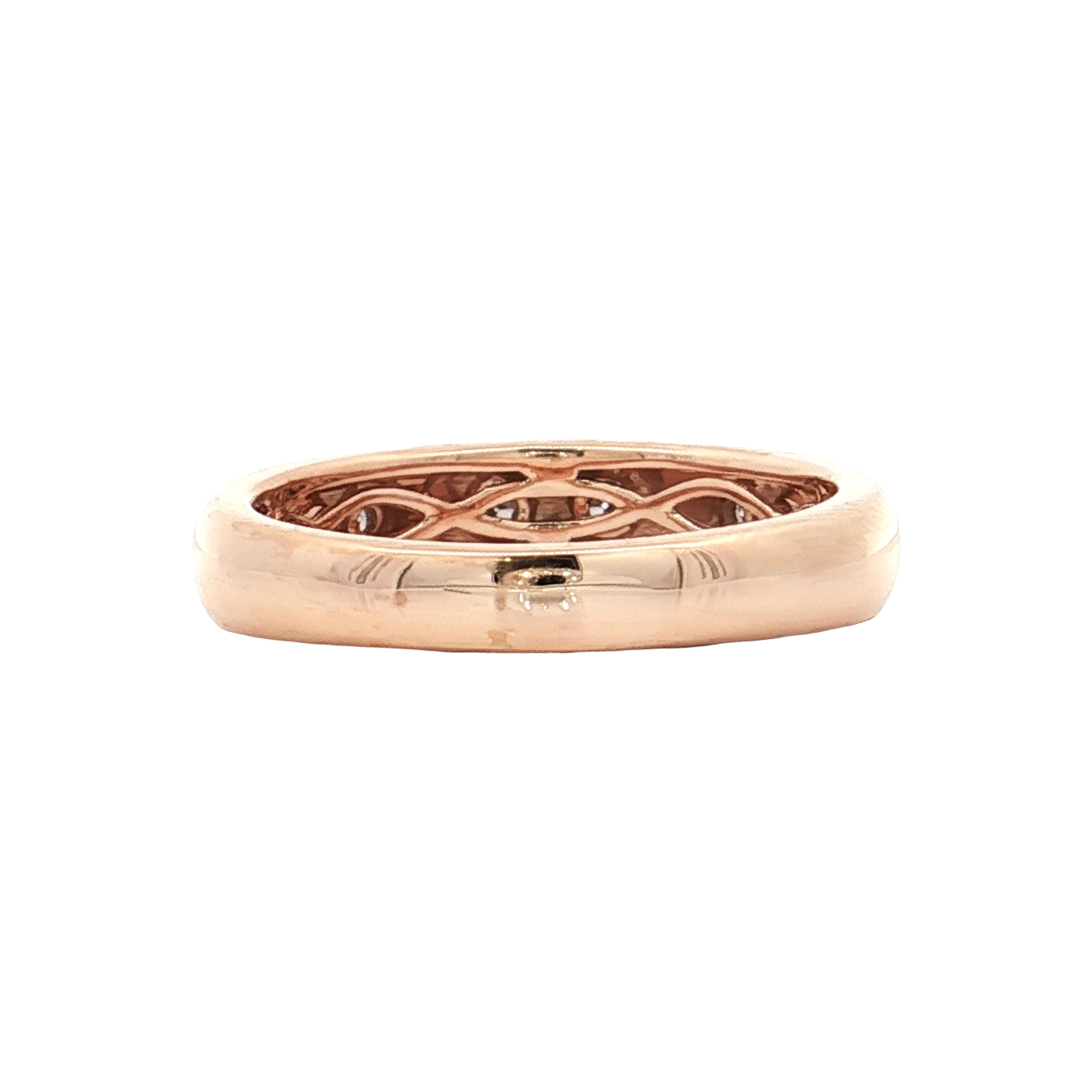Rose Gold Diamond Wedding Band