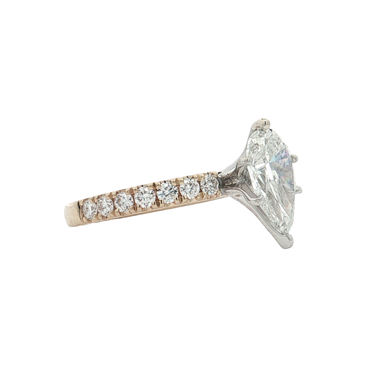 Yellow Gold Lab-Diamond Ring