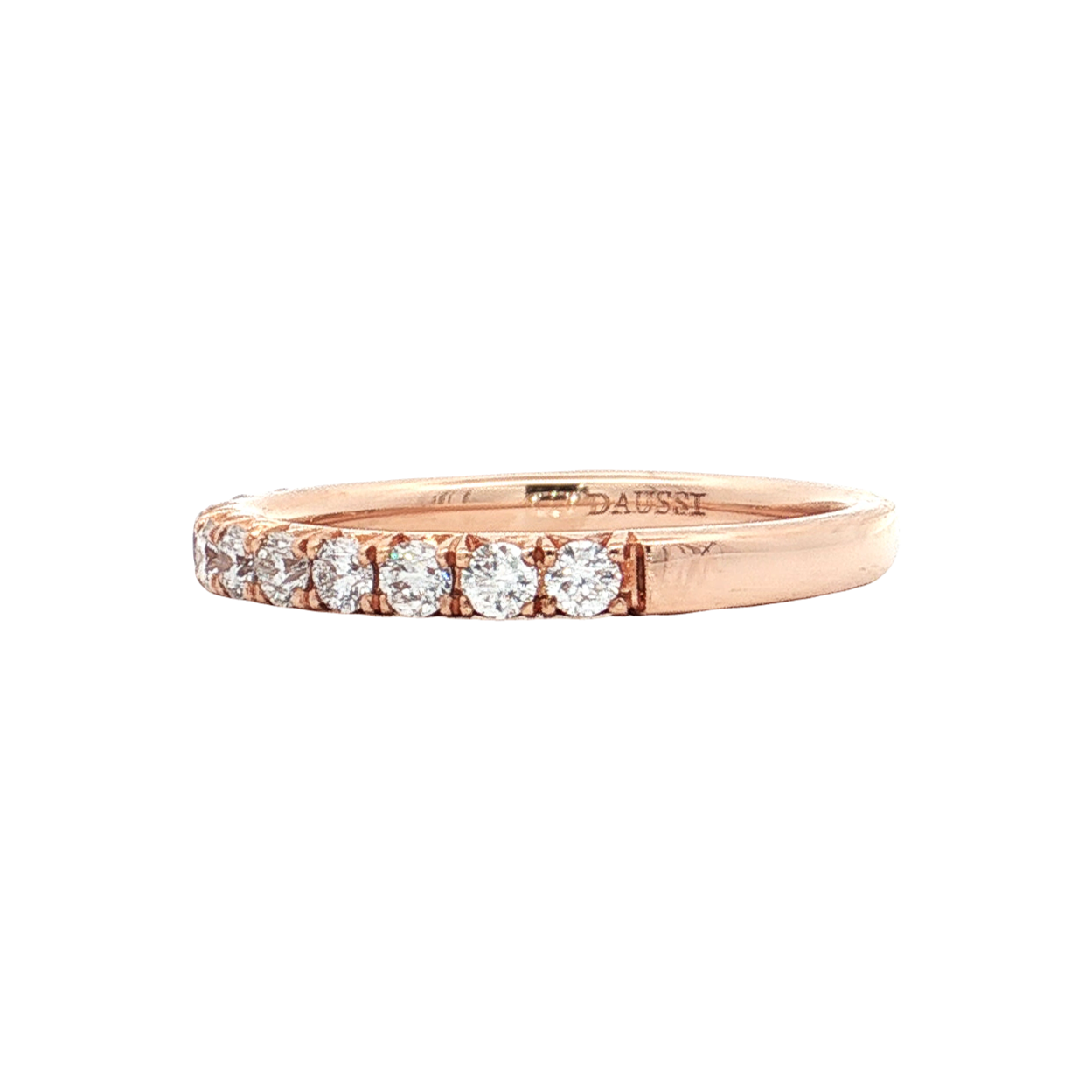 Rose Gold Diamond Wedding Band