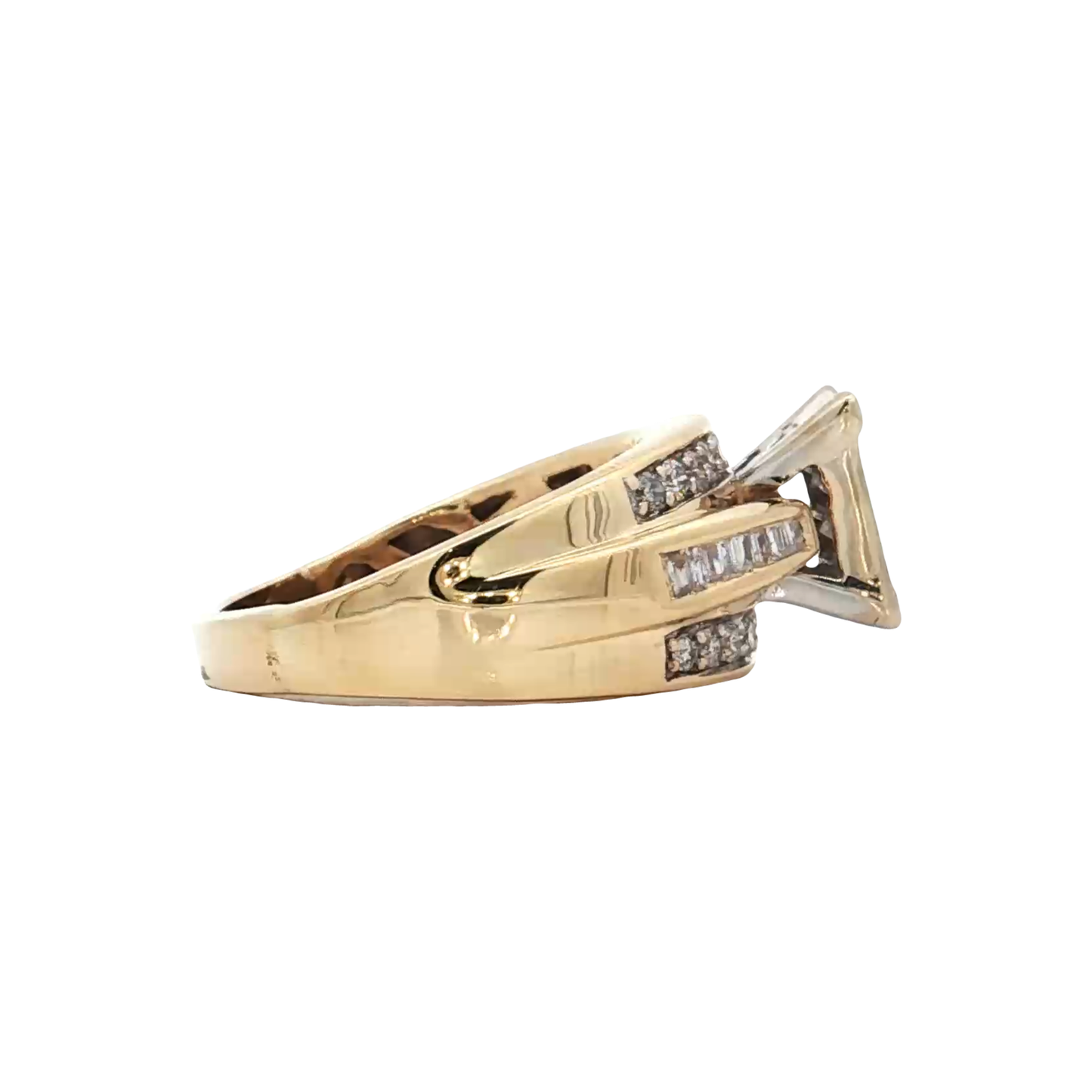 Yellow Gold Diamond Bridal Ring
