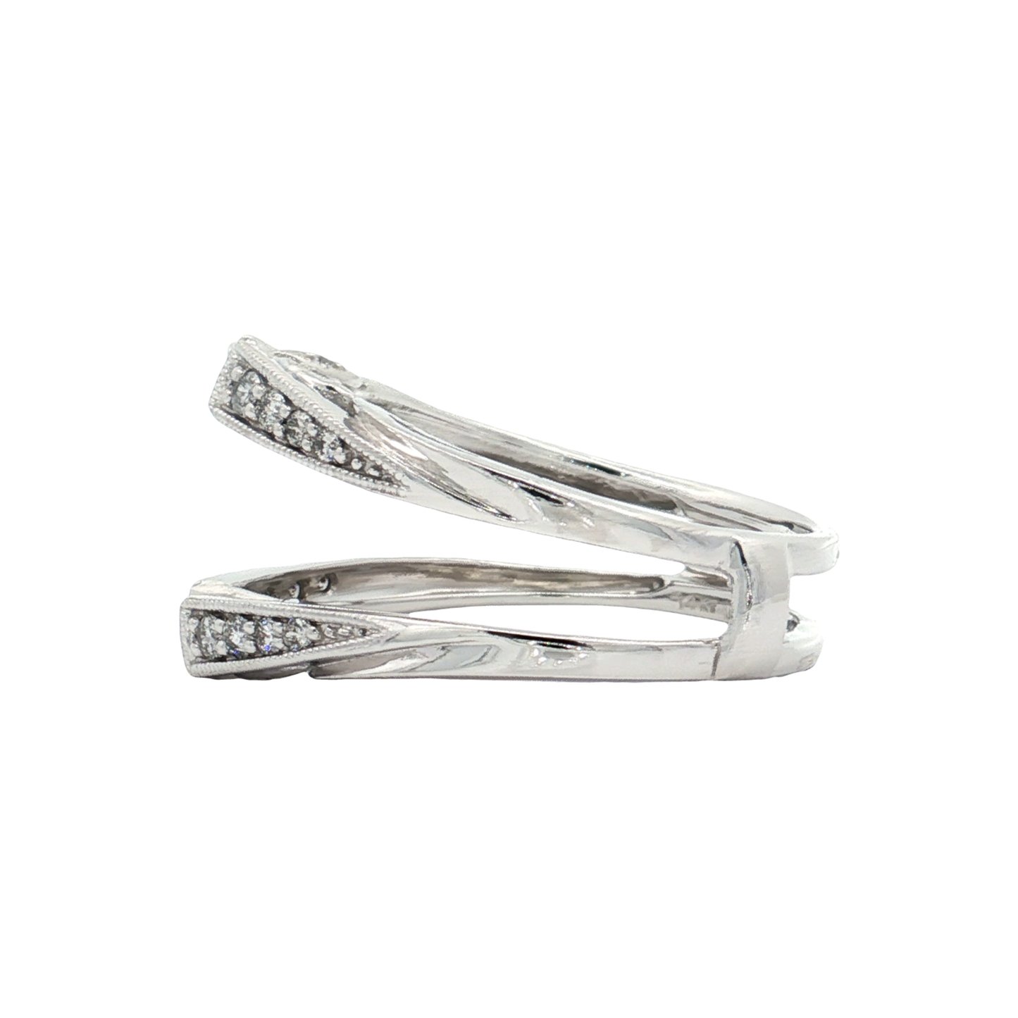 White Gold Diamond Ring Guard