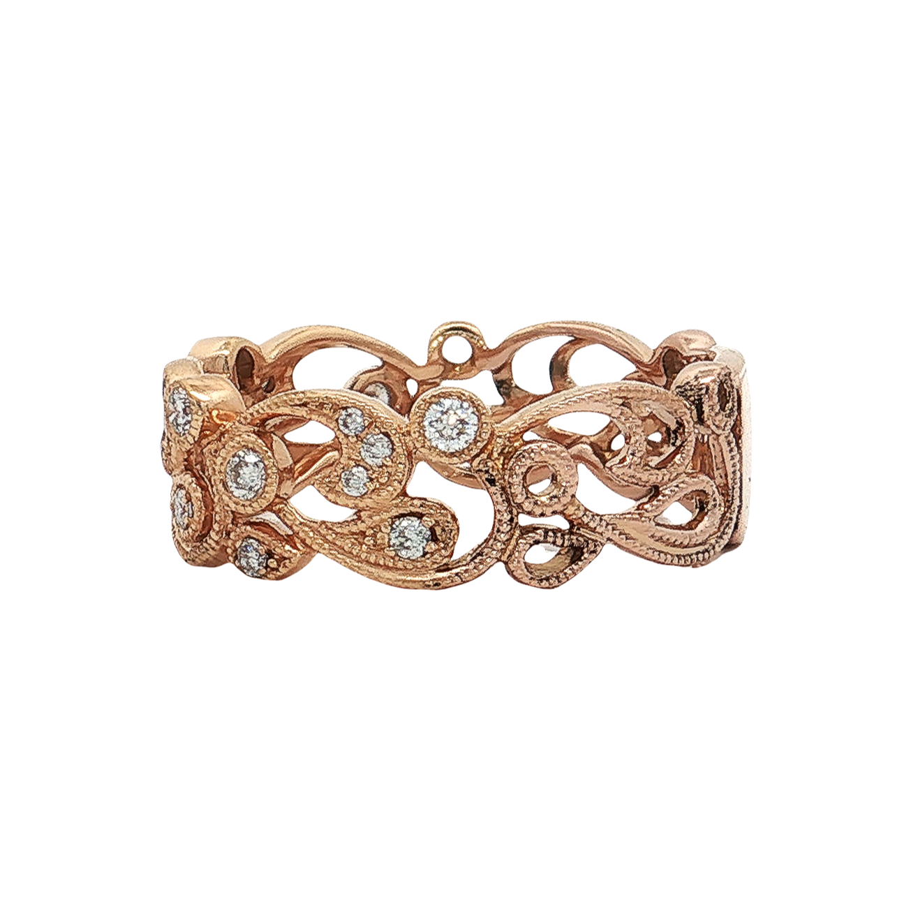Rose Gold Diamond Fashion Ring