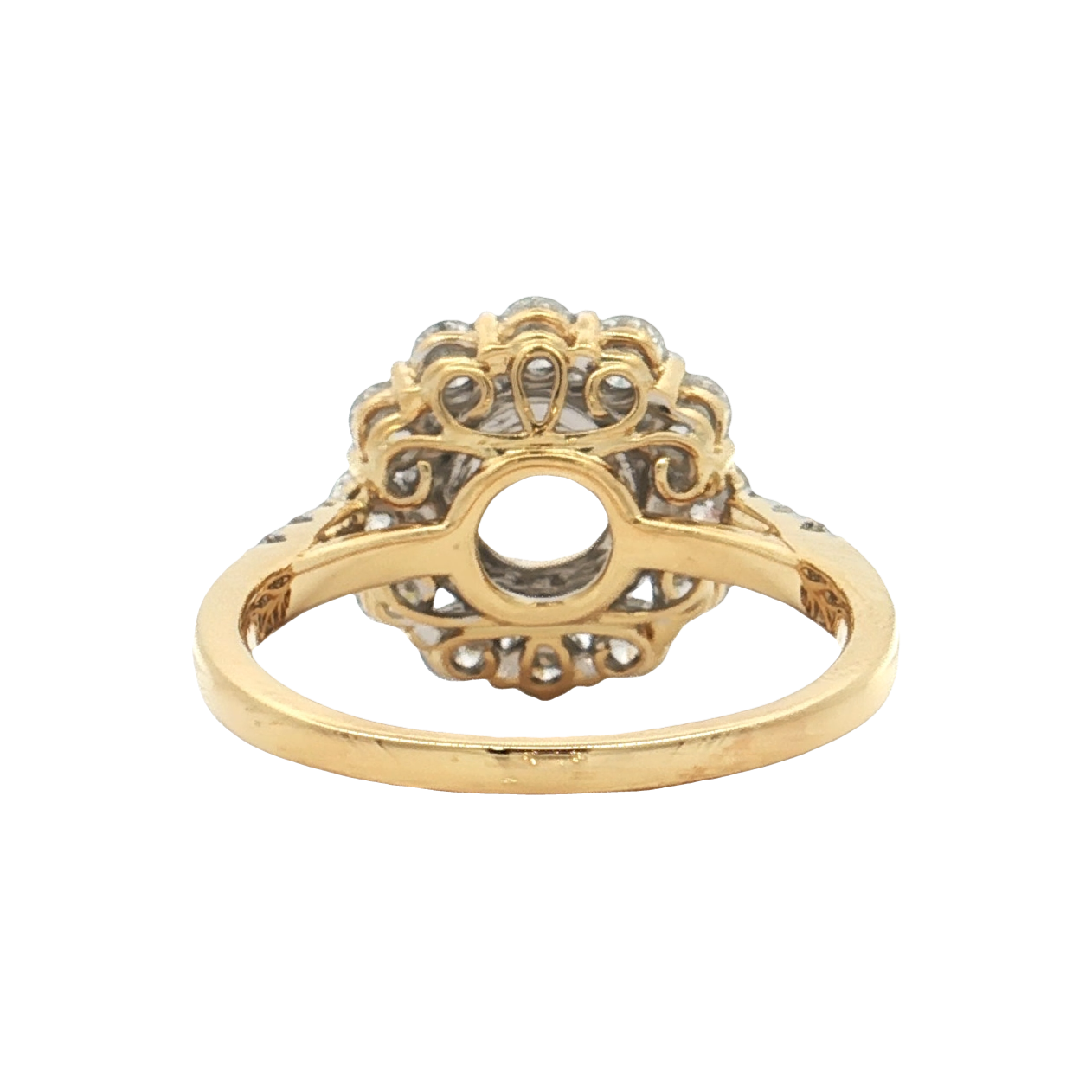 Yellow Gold Diamond Bridal Setting