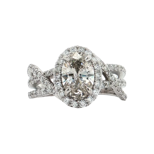 White Gold Diamond Bridal Ring