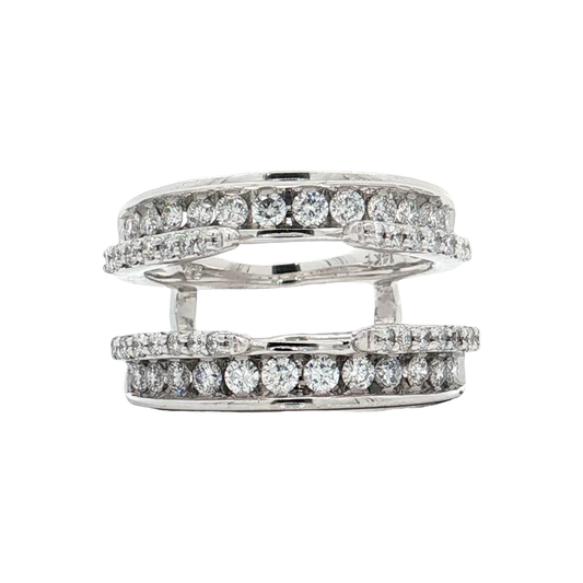 White Gold Diamond Ring Guard
