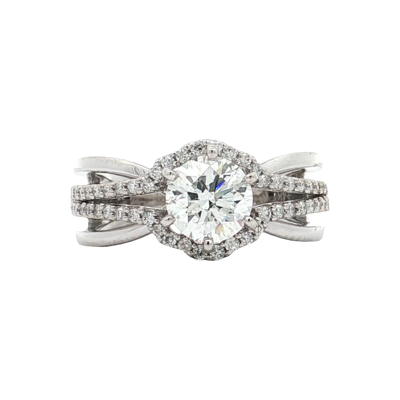 White Gold Diamond Bridal Ring