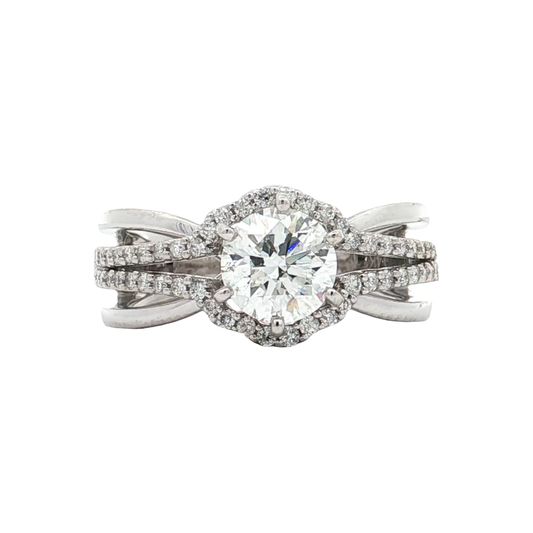 White Gold Diamond Bridal Ring