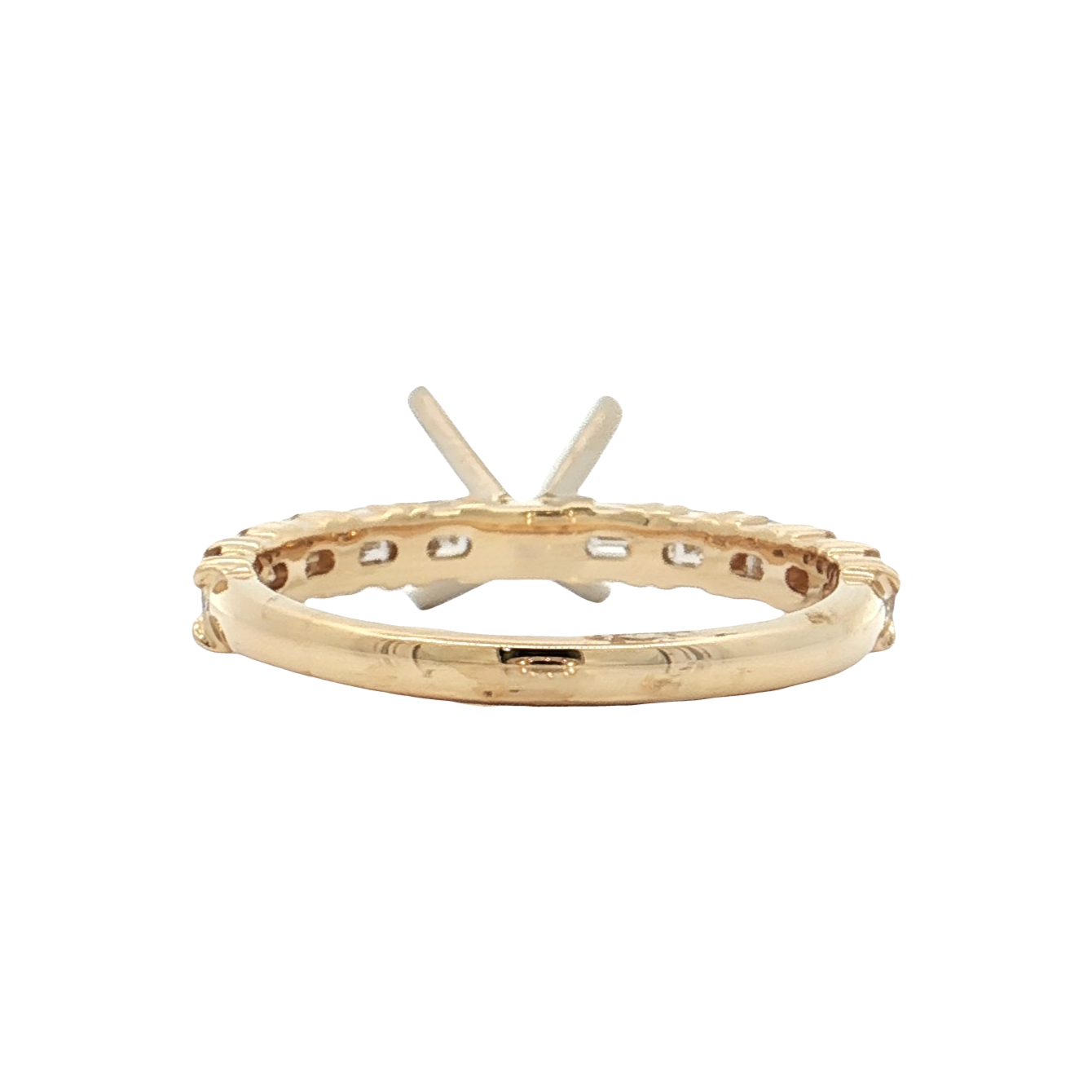 Yellow Gold Diamond Bridal Setting
